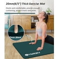 thumbnail image 4 of YR Extra Thick Yoga Mat 1-inch Pilate Exercise Mats for Home Gym Fitness, 76" Long Dark Green, 4 of 10