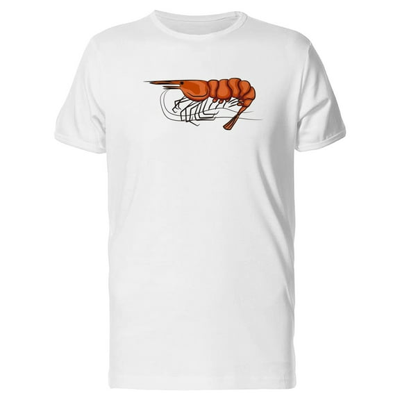 Colored Drawing Of A Shrimp T-Shirt Men -Image by Shutterstock, Male Medium