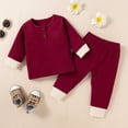 thumbnail image 4 of Hiiyo Boys Solid Ribbed Long Sleeve T-Shirt and Long Pants 2Pcs Outfits, 4 of 4