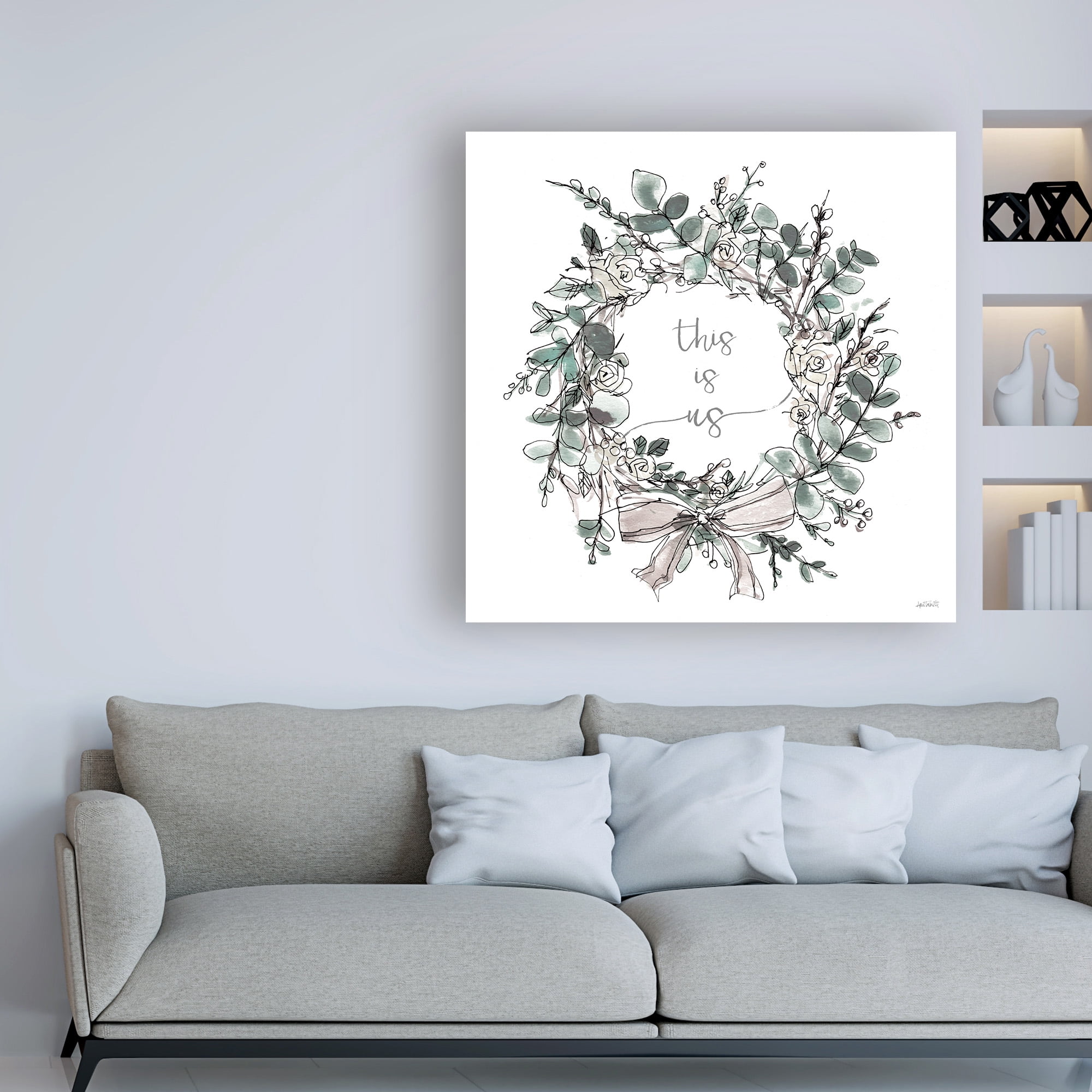Trademark Fine Art 'Modern Farmhouse VII on White' Canvas Art by Anne Tavoletti