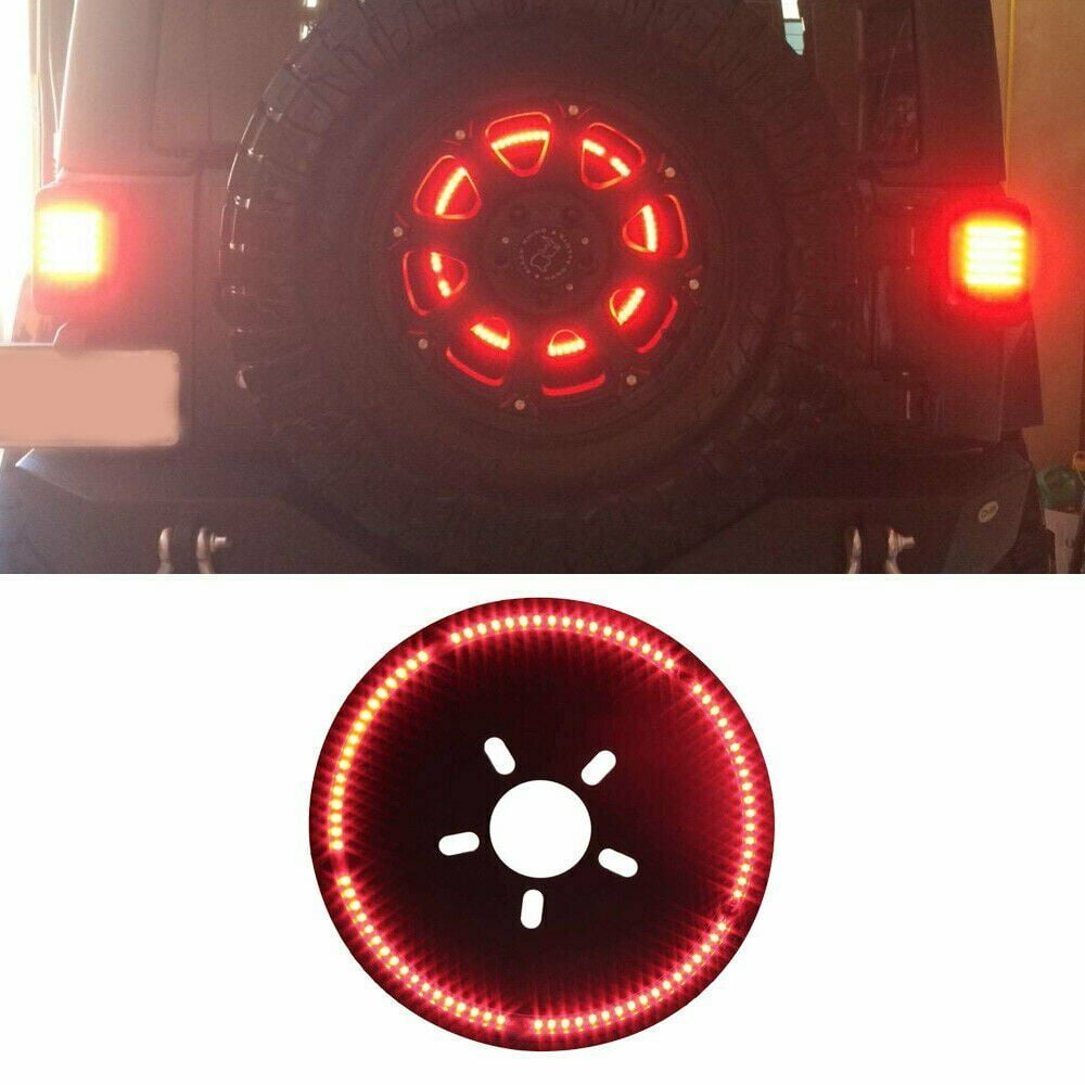Spare Tire LED Light Wheel Rear 3rd Brake Tail Light For 0718 Jeep