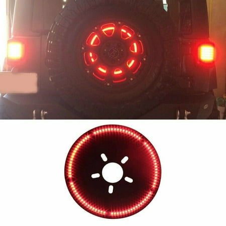 Spare Tire LED Light Wheel Rear 3rd Brake Tail Light For 07-18 Jeep Wrangler JK