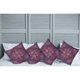 thumbnail image 6 of Ambesonne Ethnic Throw Pillow Cover 4 Pack, Modern Paisley Dot Leaf, 16", Multicolor, 6 of 6