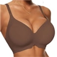 thumbnail image 2 of Antinious Women Seamless Bras Padded Cup Solid Soft Breathable Comfortable Cozy, 2 of 5
