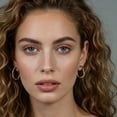 thumbnail image 6 of SFTING Hoop Earrings for Women Irregular hollow Stainless Steel Frame Geometric Yellow Valentine Trendy Gift for Her, 6 of 7