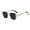 Gold with Gray Lens, variant on Men Square Sunglasses Modern Eyeglasses for Beach Outdoor Sports Driving Fishing and Gray Lens