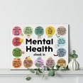 thumbnail image 4 of Mental Health Inspirational Poster Canvas Wall Art for Therapy Office School Decor Positive Mental Health Check in Canvas Print Wall Art Painting Ready to Hang - Easel & Hanging Hook 12x15 Inch, 4 of 6