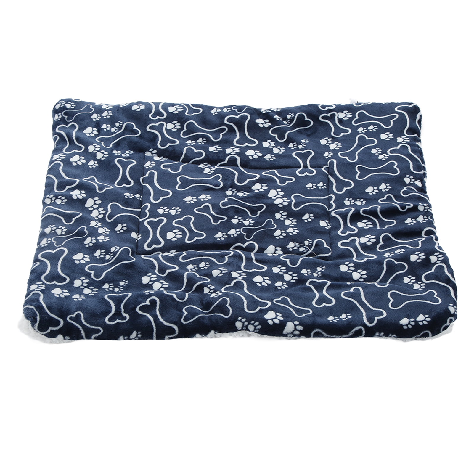 NFTIGB Soft Plush Pet Winter Warm Blanket for Cats and Dogs, Blue Bone Pattern, Large 27.6 inches / 70 cm x 21.7 inches / 55 cm