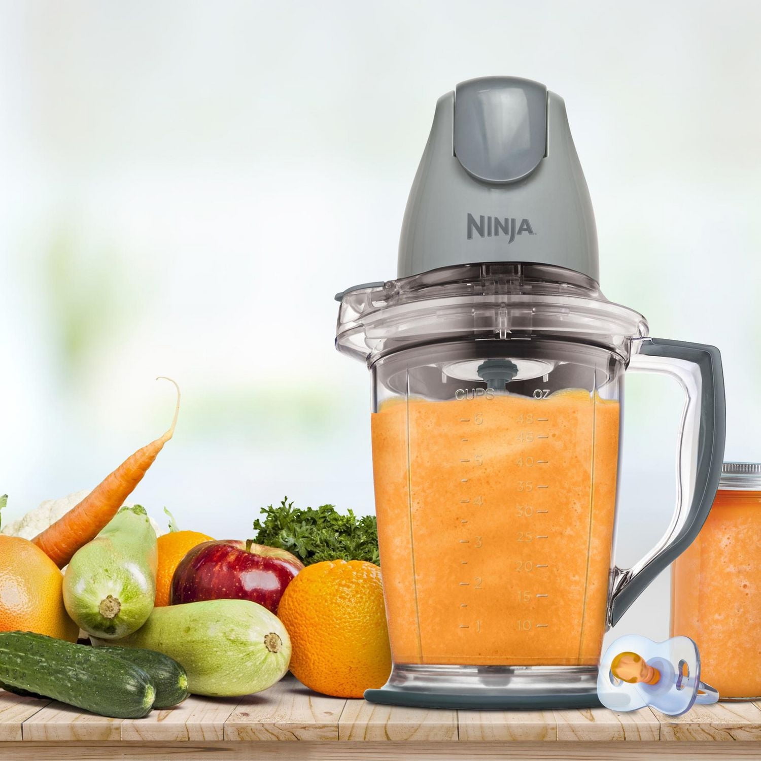 Ninja QB900BC, Master Prep blender, Gray, 400W, 48 oz. pitcher and 16 oz. bowl