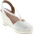 thumbnail image 7 of City Classified Gigi Women's Cap Toe Espadrille Wedge Sandal, 7 of 7