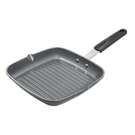

Masterpan MP-155 10 in. Non-Stick Aluminium Cookware Grill Pan with Stainless Steel Chefs Handle