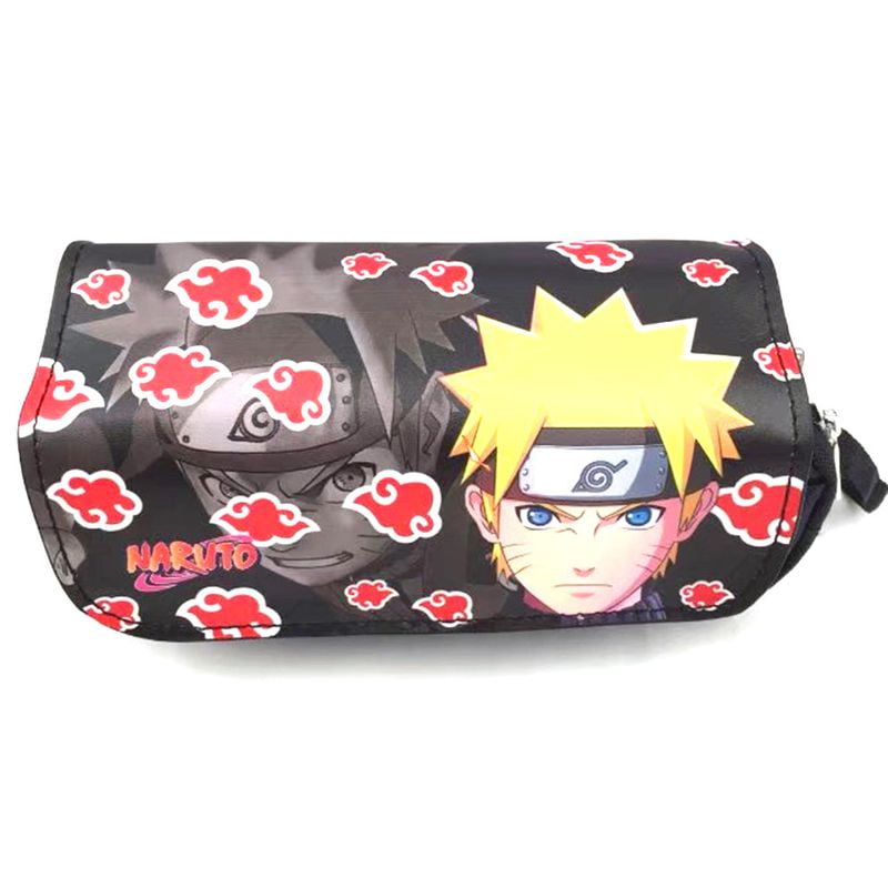 Taicanon Anime Naruto Pencil Case Pen Bag Cosplay Wallet Hand Purse with Zipper Using in School and Office