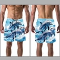 thumbnail image 3 of luoweisi Men's Beach Shorts Quick Dry Swim Trunks with Mesh Lining Dolphin L, 3 of 5