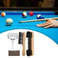 thumbnail image 4 of facefd Durable Billiards Pool Table Brush Set Cleaning Brushes Pool Table Cleaner Brown 4PCS, 4 of 5