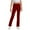 Wine, variant on Pants for Teens Y2K Children's Elastic Waist Straight Pants Solid Color Wide Leg Loose Fit Full Length Casual Trousers with Pockets
