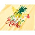 thumbnail image 3 of Beezizac Big Girls Cute Yellow Pineapple Pajamas 2-Piece Short Sleeves PJ Set Summer Cozy Kid Pretty Jammies Size 16, 3 of 7