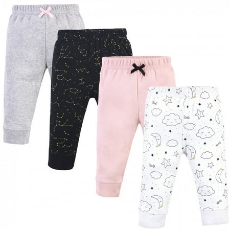 

Hudson Baby Infant and Toddler Girl Cotton Pants 4pk Dreamer 3-6 Months