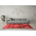 thumbnail image 3 of Ahgly Company Indoor Round Oriental Red Industrial Area Rugs, 4' Round, 3 of 4