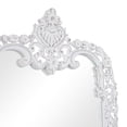 thumbnail image 5 of DecMode 36" x 77" White Intricately Carved Acanthus Floral Wall Mirror, 5 of 12