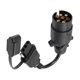 thumbnail image 2 of EU to US Trailer Light Converter 7 Pin Round Adapter European Trailer to 4 Pin Flat Socket Vehicle Tow Hitch Wire Plug, 2 of 5