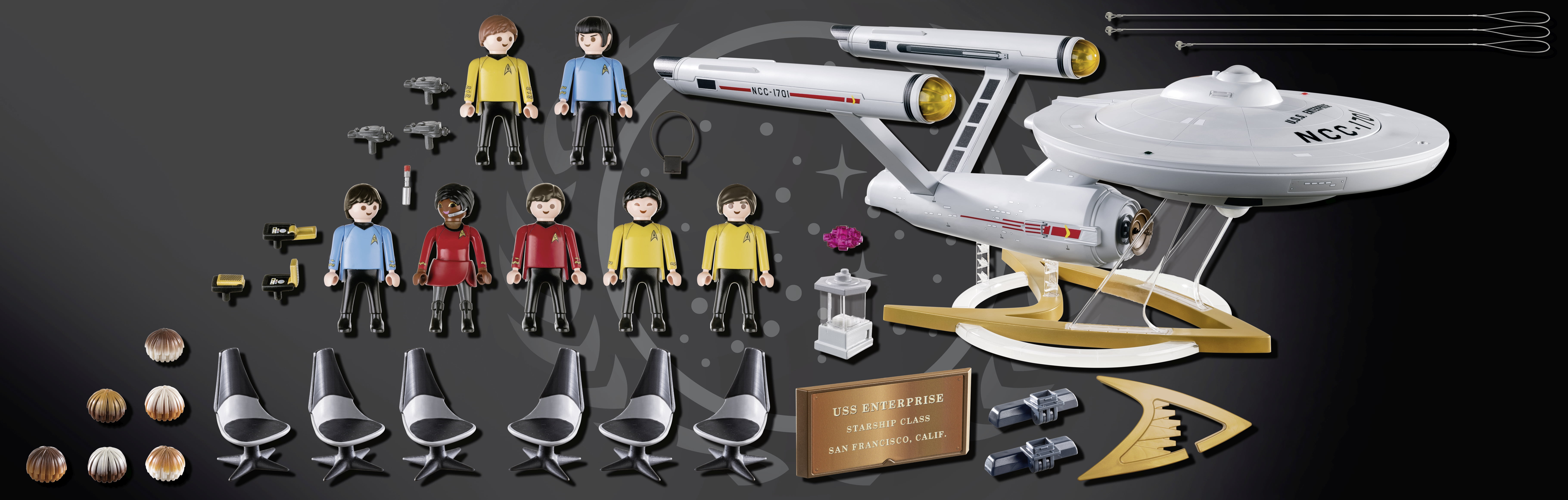 Star Trek TOS U.S.S Enterprise NCC-1701 42 in Playmobil Collectible Playset