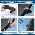 thumbnail image 3 of Moonsky Heavy-Duty Ice Fishing Sled Rod Holder – 1.5" Clamp-On Portable Fish Pole Rack for Ice Sleds & Utility Sleds – Adjustable, Hands-Free & Scratch-Free – Essential Ice Fishing Gear (Black), 3 of 5
