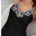 thumbnail image 6 of Satin Nightgowns for Women Long Silk Nightdress Vintage Lace Chemise Maxi Sleepwear Black S(S), 6 of 7