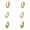 Gold B, variant on Small Chunky Earrings for Women,14K Gold Plated Small Hoop Earrings Hypoallergenic Earrings Small Thick Hoops Earrings 2 pairs