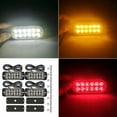 thumbnail image 4 of Walmeck 4PCS 12 Strobe LED White Light Hazard Beacon Emergency Flashing Side Marker Light Bars Warning Signal Towing Truck Flashing Lamp, 4 of 7
