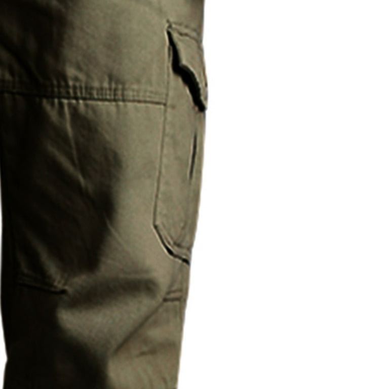 cllios Clearance Under $5 Men's Cargo Pants Big and Tall Multi Pockets  Pants Outdoor Military Trousers Running Hiking Cargo Pants