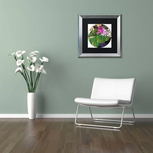Trademark Fine Art "Glassberry I" Canvas Art by Color Bakery Black Matte, Silver Frame