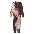 thumbnail image 4 of Demon Slayer Nezuko Kids Hooded Jumpsuit Union Suit Onesie One Piece Blanket for Boys Girls, 4 of 7