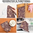 thumbnail image 7 of GZHJMY White Flowers and Plants 4PCS Kitchen Towels Dish Clothes Absorbent Dishcloths Reusable Rapid Drying for Kitchen Bathroom Hotel Household Hand Towels 29"X18" inch, 7 of 7