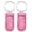 Pink,2 Pieces, variant on Bling Keychain Pill Holder,Crystal Rhinestones Waterproof Pill Bottle Organizer,Cute Small Pill Container for Travel Outdoor Camping,Pink