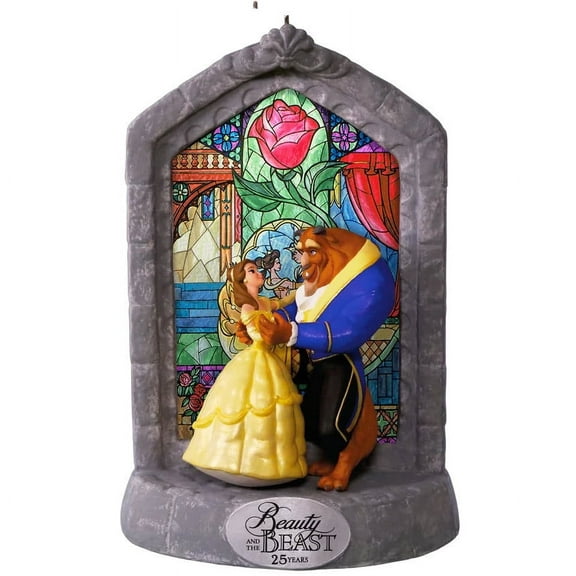 2016 Disney Beauty and the Beast (25th Anniversary) Hallmark Keepsake Christmas Tree Ornament - QXD6084