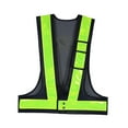 thumbnail image 3 of Gilet de Sécurité Réfléchissant Haute Visibilité Bandes Réfléchissantes Respirantes pour Passage Noir, 3 of 8