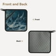 thumbnail image 2 of Sikiie Mysterious Moonlit Mountains Pot Holders Kitchen Insulation Mats Heat Resistant Pot-Holder Oven Anti-Scald Pads for Cooking Baking, 7.1*7.1inch, 2 of 8