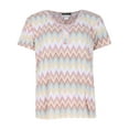 thumbnail image 2 of Elegant Emily  Chevron Multicolor Short Sleeve Capri Set (Women's Plus), 2 of 6