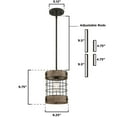 thumbnail image 4 of Westinghouse Lighting  Langston One-Light Oil Rubbed Bronze and Vintage Pine Indoor Pendant, 4 of 4