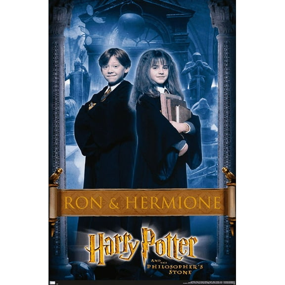 Harry Potter and the Philosopher's Stone - Ron & Hermione Wall Poster, 22.375" x 34"