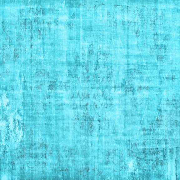 Ahgly Company Indoor Square Persian Light Blue Traditional Area Rugs, 3' Square