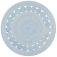 thumbnail image 4 of SAFAVIEH Cape Cod Salim Geometric Polyester Area Rug, Blue, 5' x 5' Round, 4 of 4