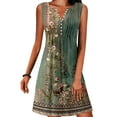 thumbnail image 1 of Gvmfive Womens Summer Retro Floral Print Sleeveless Tank Dress Casual Button Up A-line Dresses, 1 of 5