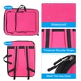 thumbnail image 4 of Uxcell 14.2" x 19.3" Art Portfolio Bag Backpack, Drawing Organizer, Rose Red, 4 of 5