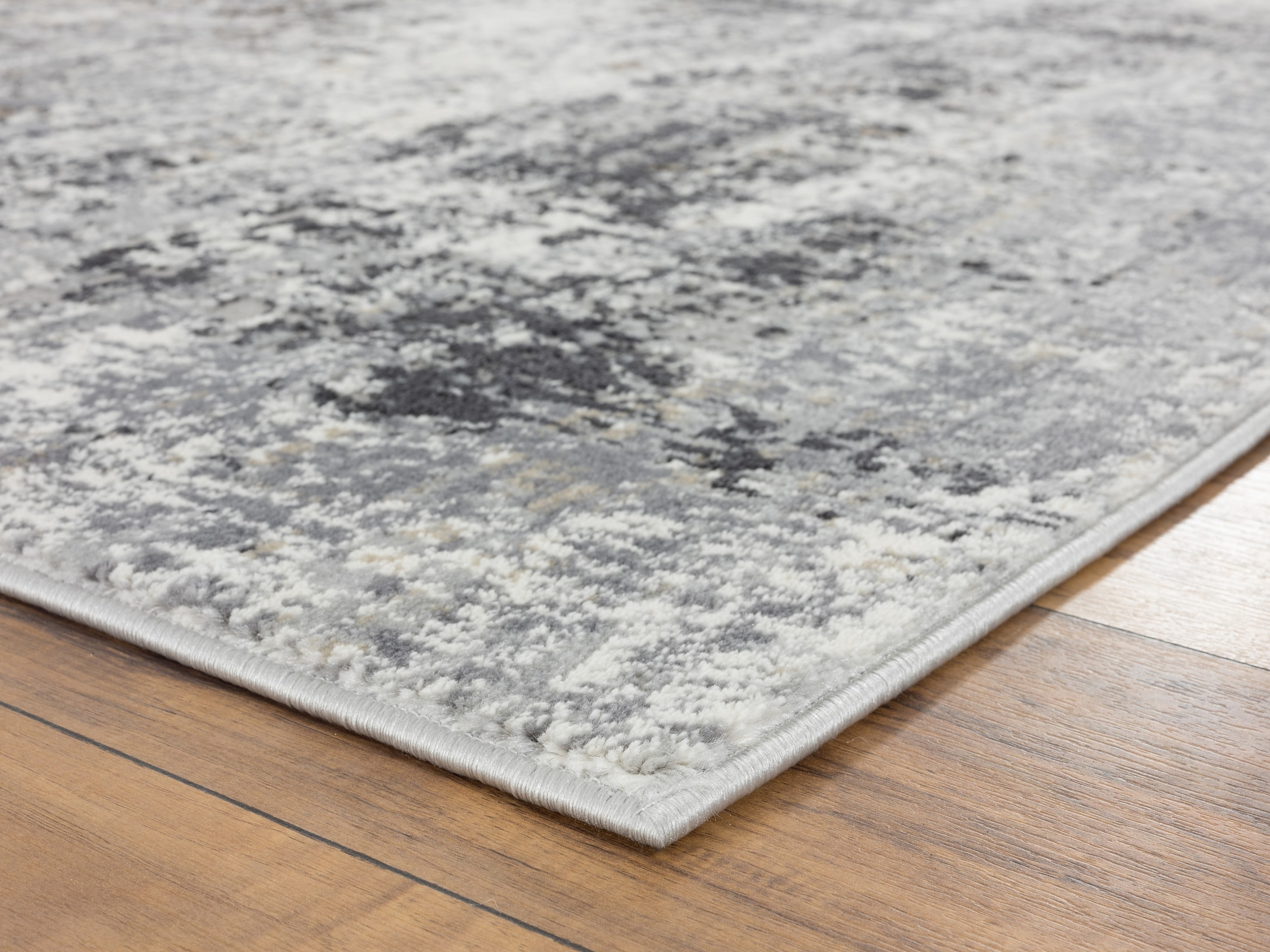 United Weavers Hyperion Calypso Transitional Abstract Round Area Rug, Charcoal, 7'10" x 7'10"