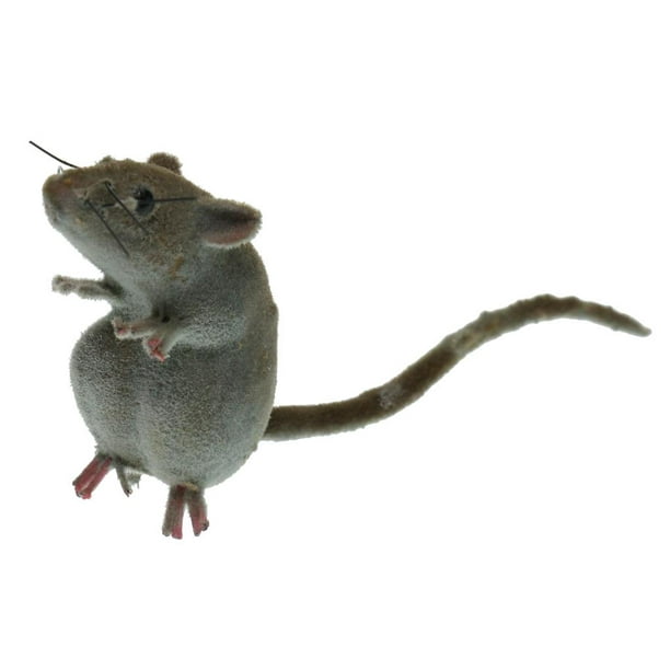 18 pièces mini rats poilus réalistes pour la meilleure décoration de jardin  d'halloween 