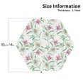 thumbnail image 2 of KLL Drink Coasters Set Hexagon of 4,PU Leather Absorbent Coasters Set Decorative Coffee Cup Coasters Housewarming Gift for Home Decor-Lilies Flowers, 2 of 5