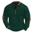thumbnail image 2 of Blusas y camisas de manga larga con cuello redondo Sudadera con capucha de cuello redondo para hombre Jersey estampado Blusa de poliéster de manga larga para hombre, 2 of 4