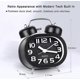 thumbnail image 2 of Alarm Clock Battery Powered Twin Bell Retro Vintage Silent Non Ticking Bedside Clocks Loud Alarm, 2 of 3