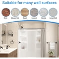 thumbnail image 4 of Double Shower Curtain Rod 27 to 119 Inches,Elegant Wall Mounted Double Shower Rods, Black Adjustable Curtain Pole for Bathroom,Laundry,Room Divider,Kitchen, 4 of 9